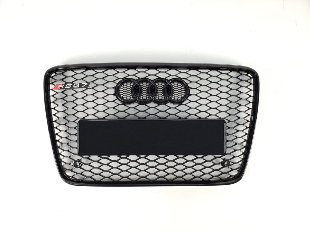 RSQ7 front bumper radiator grille black for Audi Q7 4L 2006-2015