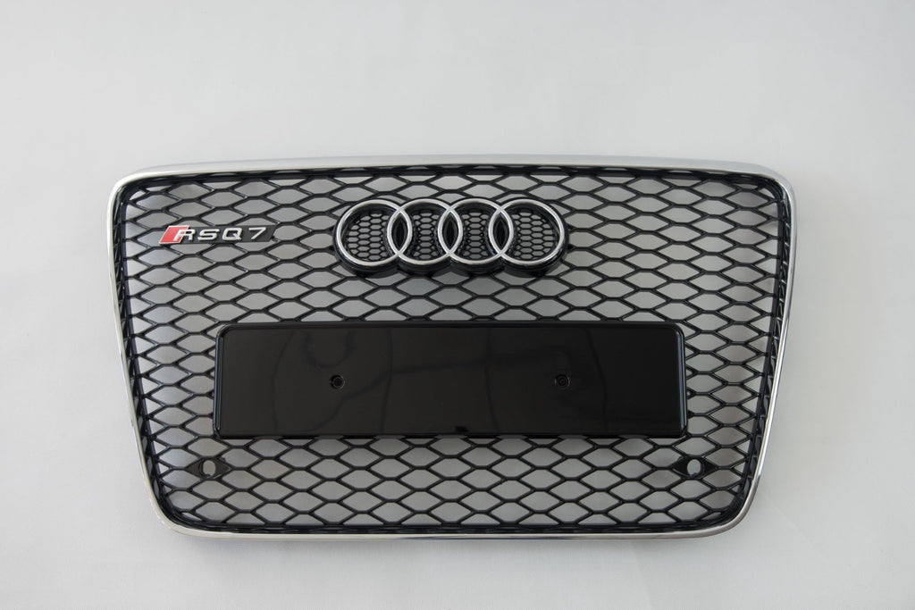 RSQ7 front bumper radiator grille chrome for Audi Q7 4L 2006-2015
