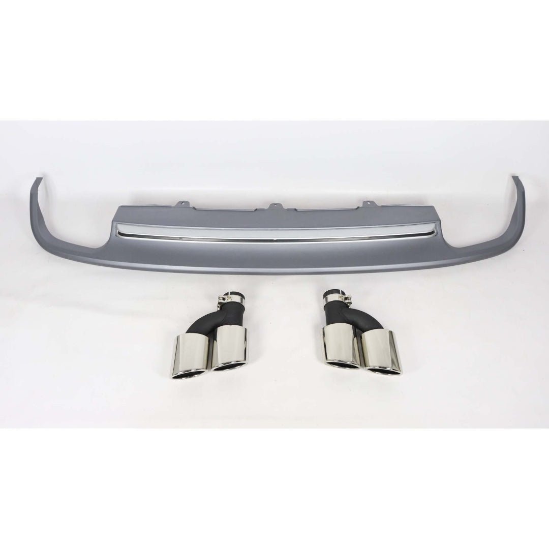S-line S6 rear diffuser with exhaust tips for Audi A6 S6 C7 2012-2015