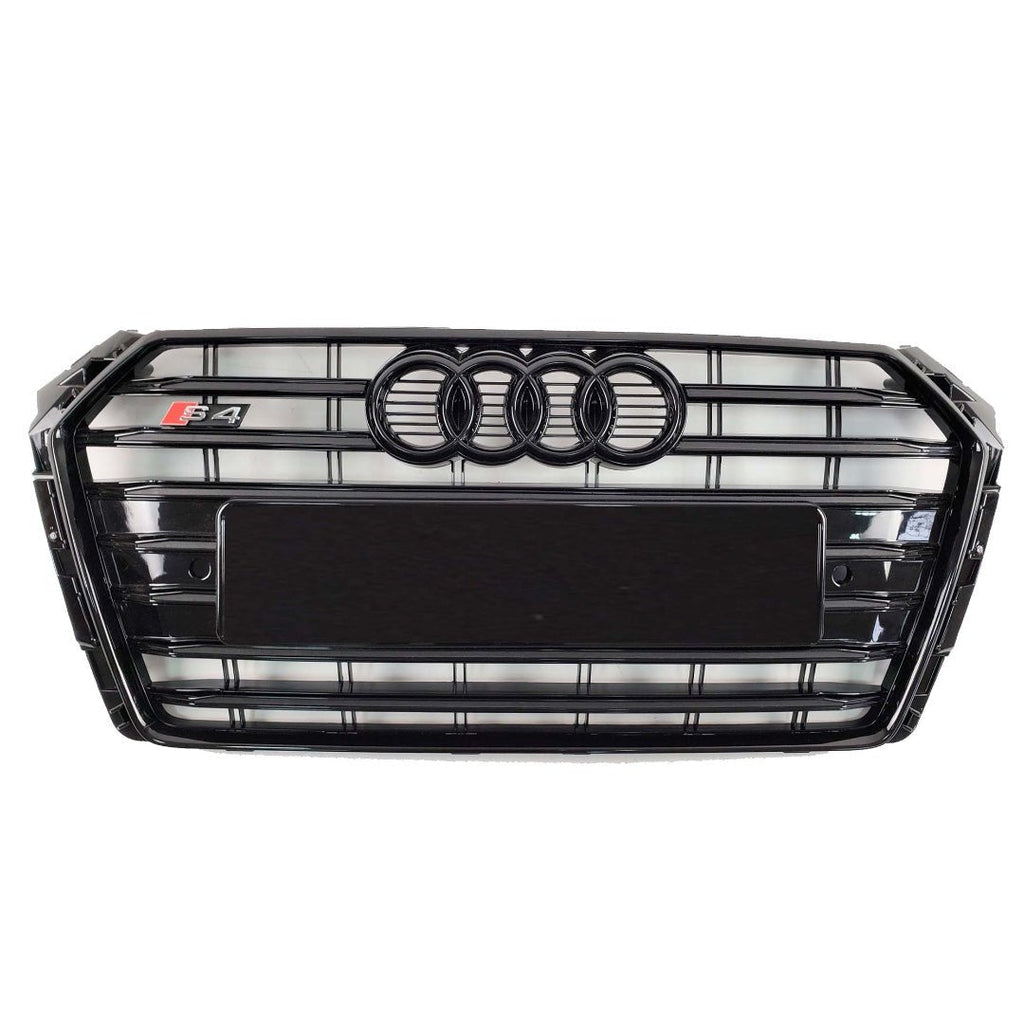 S4 S-line ALL BLACK Frontstoßstange Kühlergrill für Audi A4 S4 B9 2015-2019