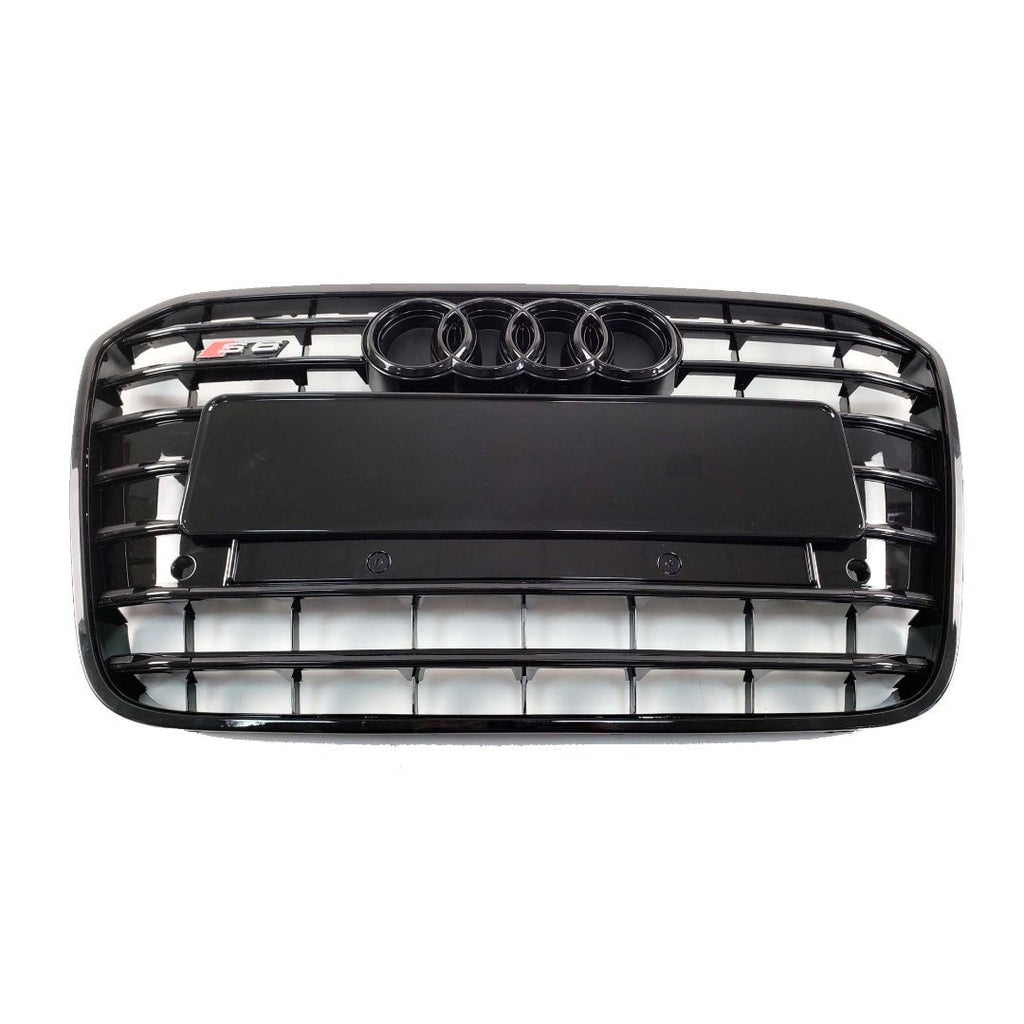Rejilla radiador S6 S-line parachoques delantero NEGRO para Audi A6 S6 C7 2012-2015