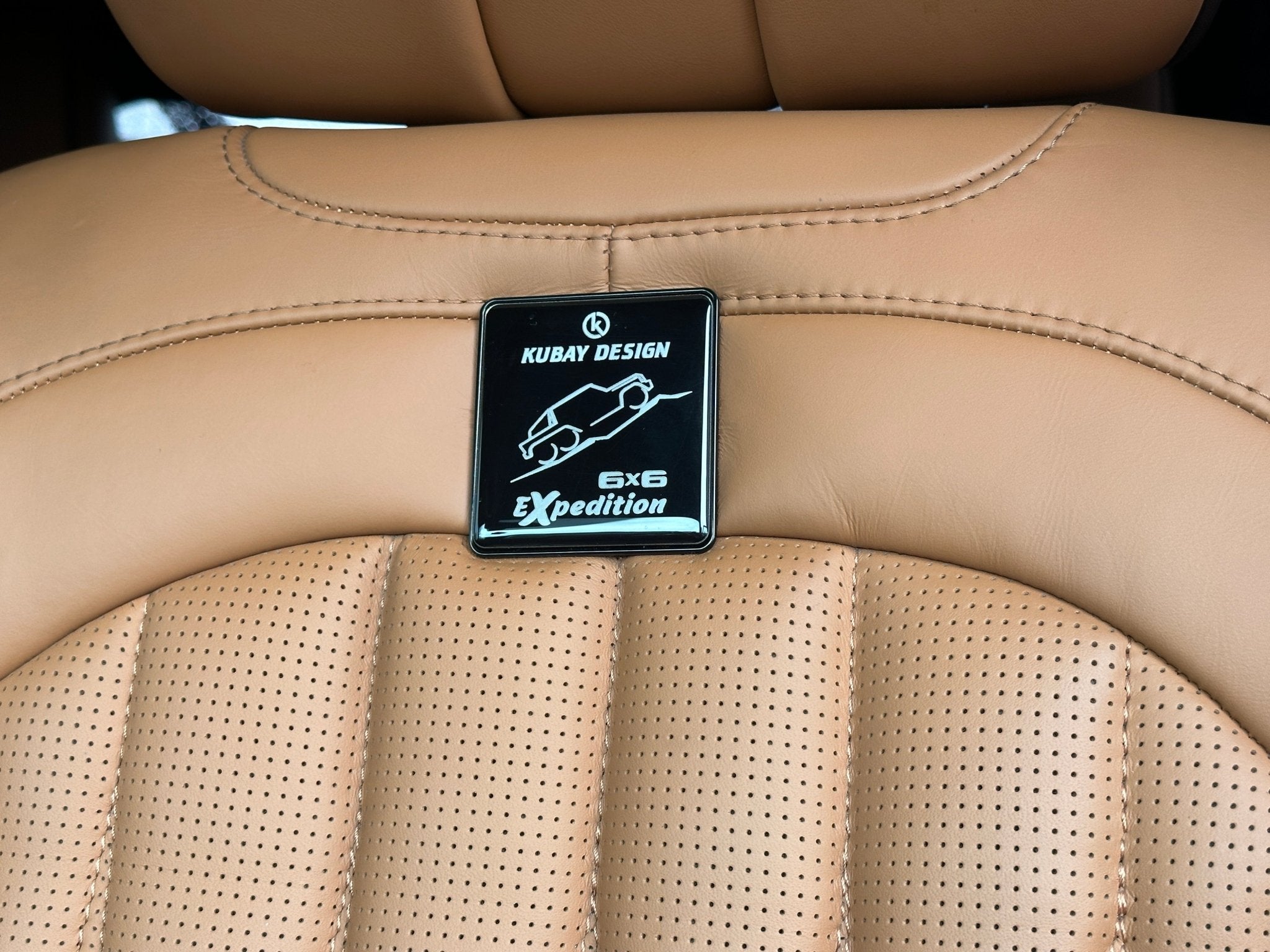 Superblack Kubay Design Expedition 6x6 Metal Seats Emblem Badge Logo 4 pcs set for Mercedes W463 6x6